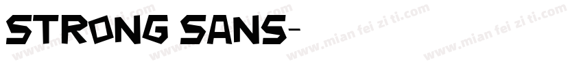Strong Sans字体转换